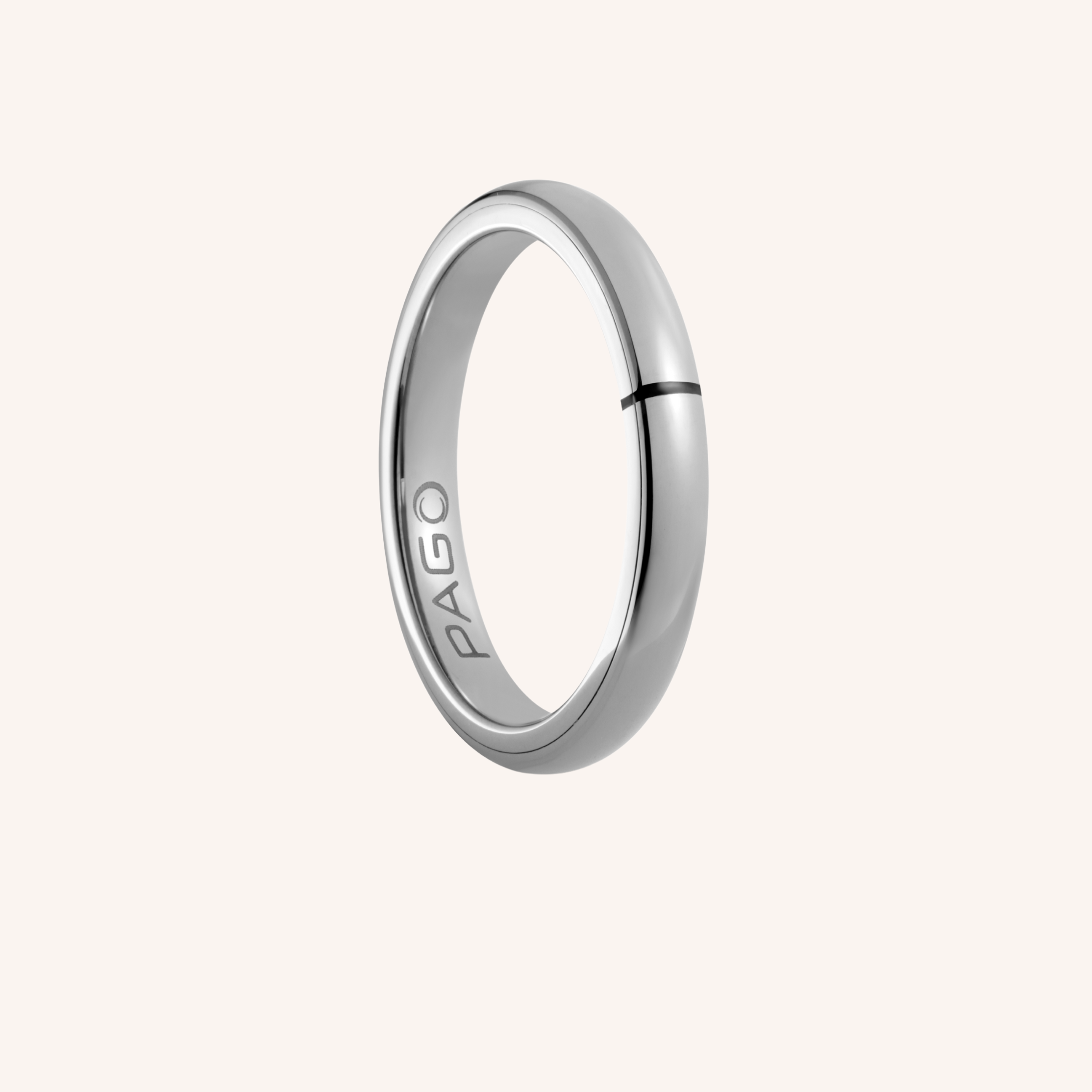 Ultra Slim Shiny Silver PAGO